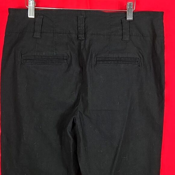 ANTHROPOLOGIE The Naomi Linen Wide-Leg Flare Pants by Maeve Black Womens Size 12 - Picture 6 of 8